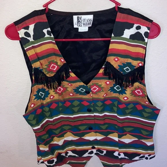 🐄VINTAGE🐄 western vest size medium - Picture 2 of 5